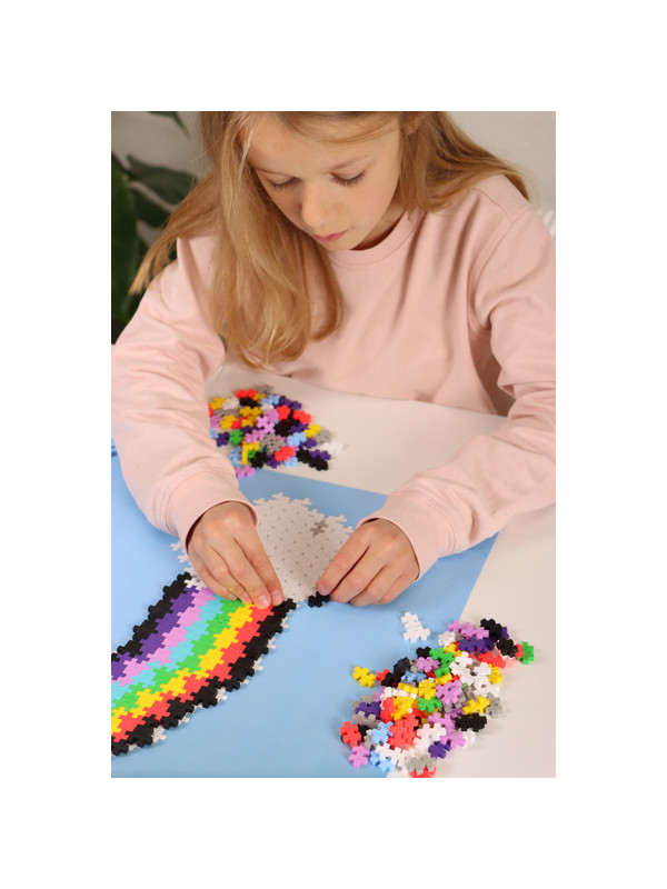 Puzzle sensoryczne dla dzieci - Układanka Tęcza Plus Plus