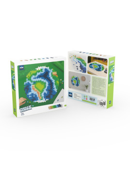 Plus-Plus Mini, Puzzle po numerach 800 szt - Kula ziemska