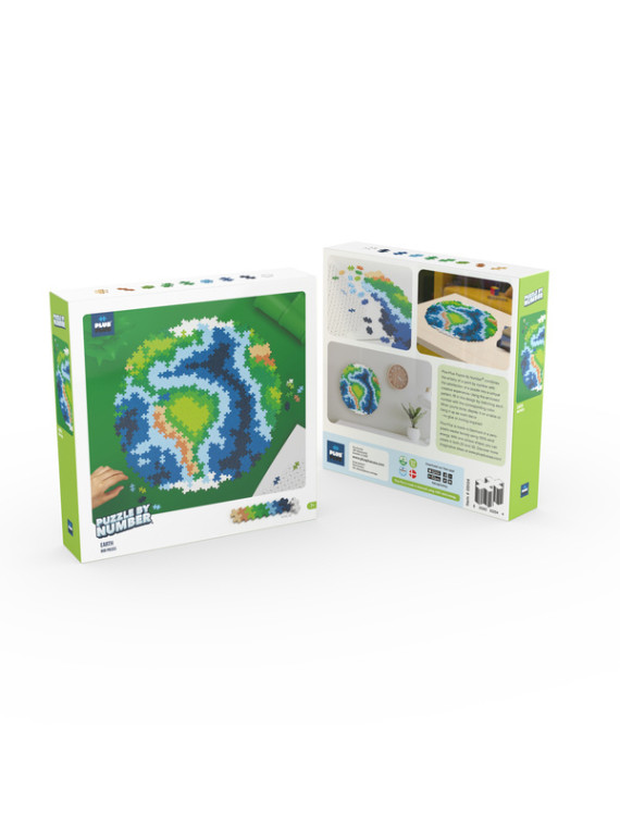 Plus-Plus Mini, Puzzle po numerach 800 szt - Kula ziemska