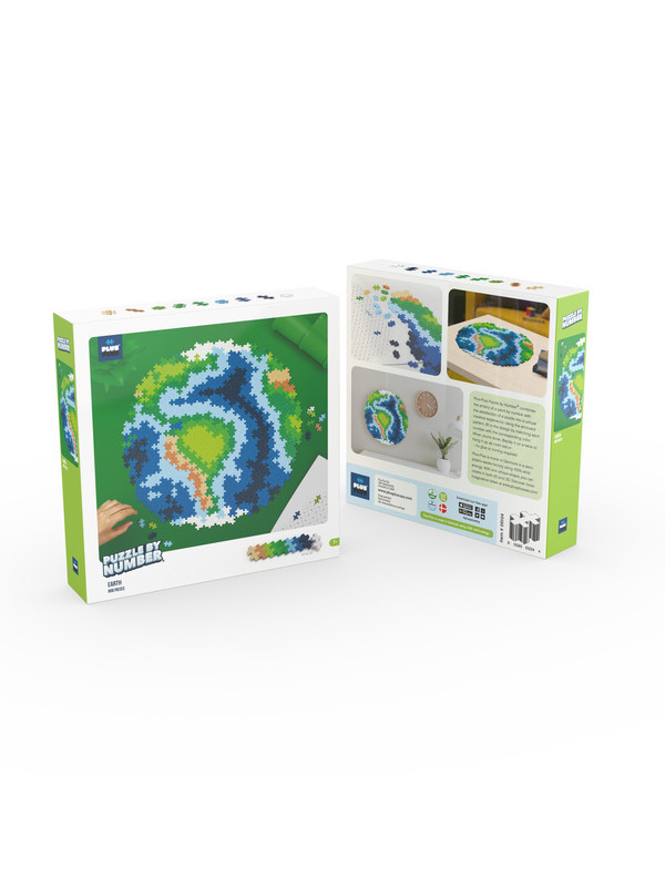 Plus-Plus Mini, Puzzle po numerach 800 szt - Kula ziemska