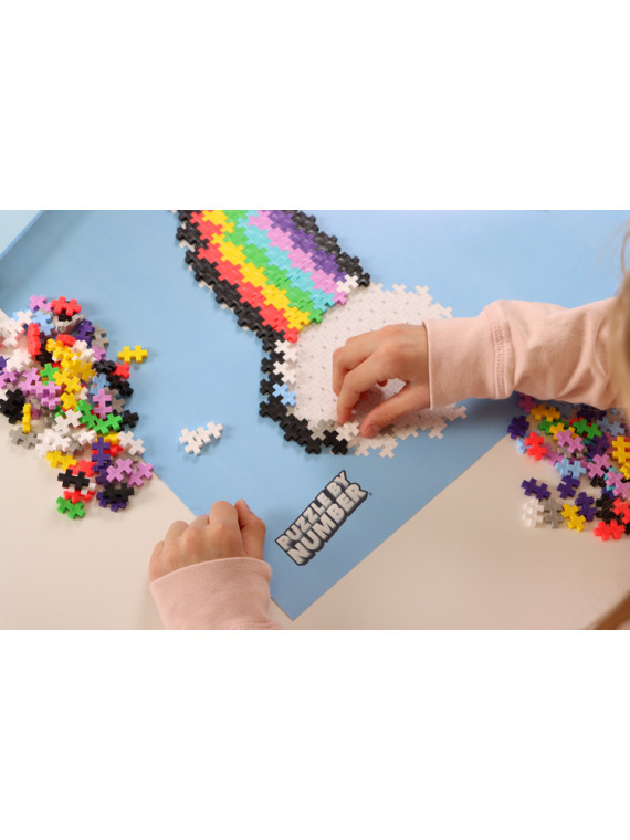 Puzzle sensoryczne dla dzieci - Układanka Tęcza Plus Plus