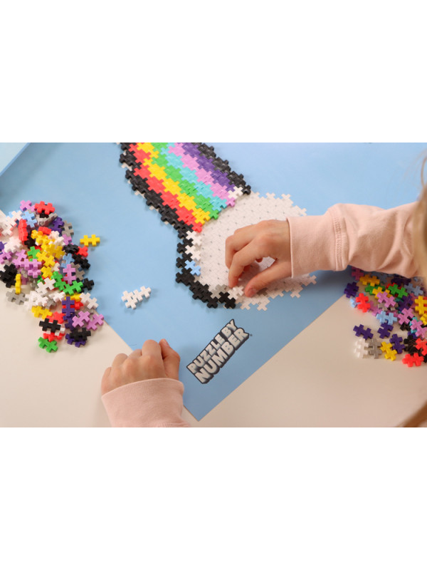 Puzzle sensoryczne dla dzieci - Układanka Tęcza Plus Plus
