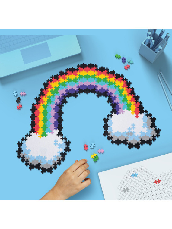 Puzzle sensoryczne dla dzieci - Układanka Tęcza Plus Plus