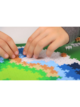 Plus-Plus Mini, Puzzle po numerach 800 szt - Kula ziemska