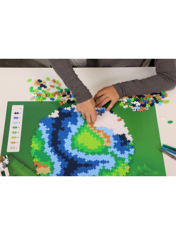 Plus-Plus Mini, Puzzle po numerach 800 szt - Kula ziemska