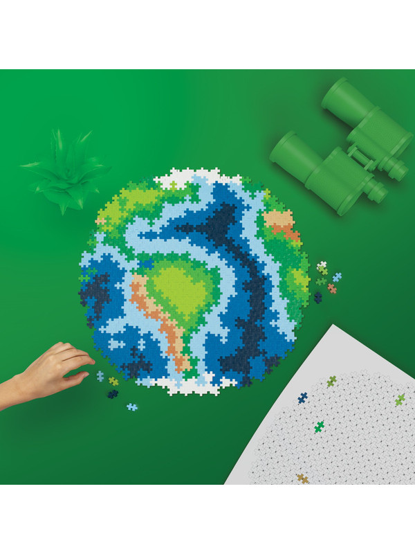 Plus-Plus Mini, Puzzle po numerach 800 szt - Kula ziemska