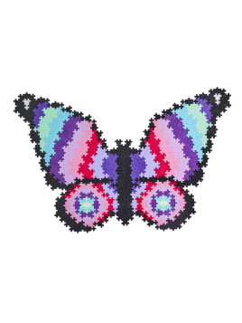 Plus-Plus Mini, Puzzle po numerach 800 szt - Motyl  10% USZKODZONE OPAKOWANIE