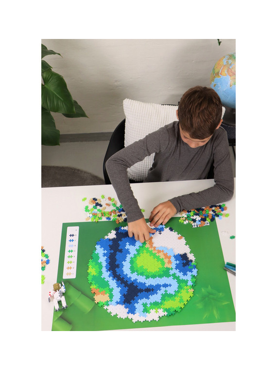 Plus-Plus Mini, Puzzle po numerach 800 szt - Kula ziemska