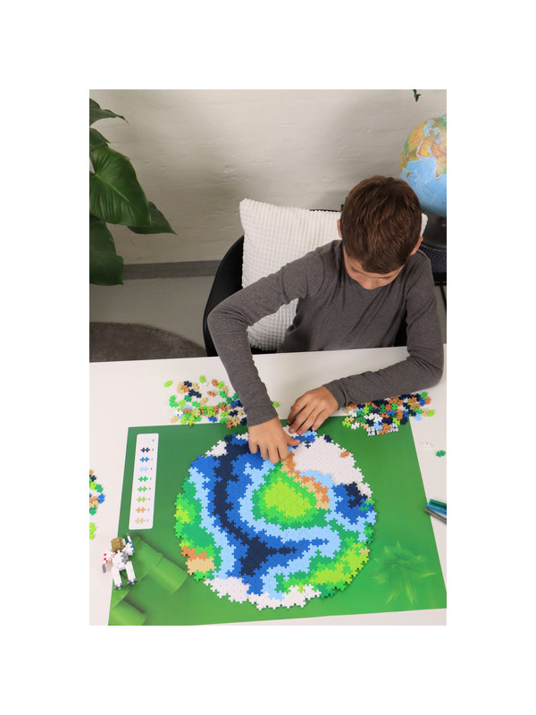 Plus-Plus Mini, Puzzle po numerach 800 szt - Kula ziemska