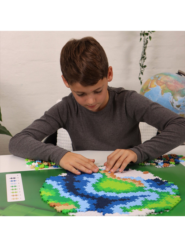 Plus-Plus Mini, Puzzle po numerach 800 szt - Kula ziemska