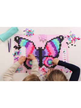 Plus-Plus Mini, Puzzle po numerach 800 szt - Motyl  10% USZKODZONE OPAKOWANIE