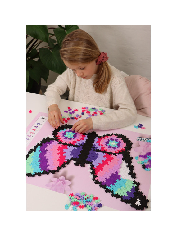 Plus-Plus Mini, Puzzle po numerach 800 szt - Motyl  10% USZKODZONE OPAKOWANIE