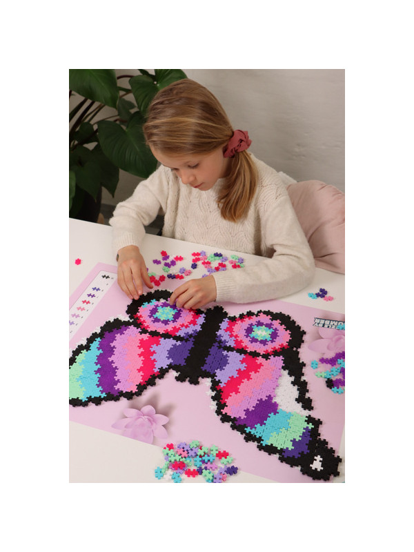 Plus-Plus Mini, Puzzle po numerach 800 szt - Motyl  10% USZKODZONE OPAKOWANIE