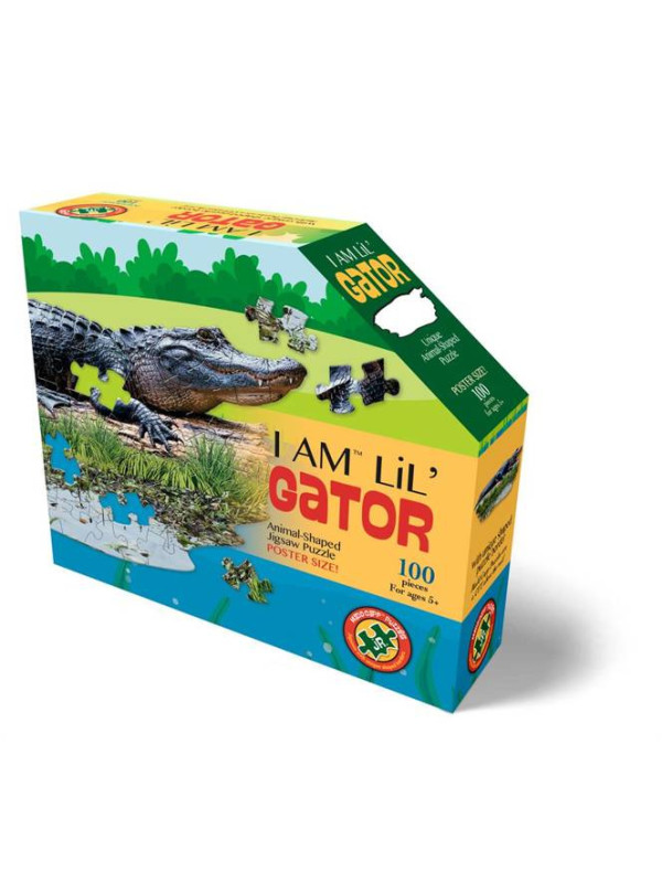 MADD CAPP,  Puzzle konturowe I AM LIL' - Aligator 100 elem.