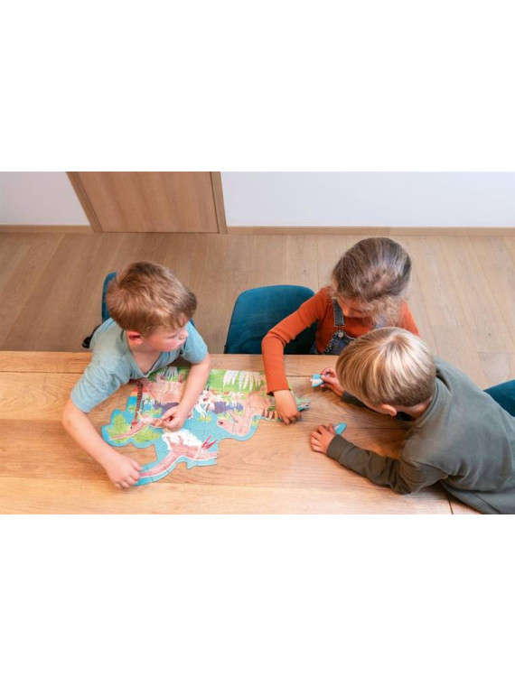 Scratch, Dwustronne Puzzle XL (100 elem) Dinozaury i szkielety