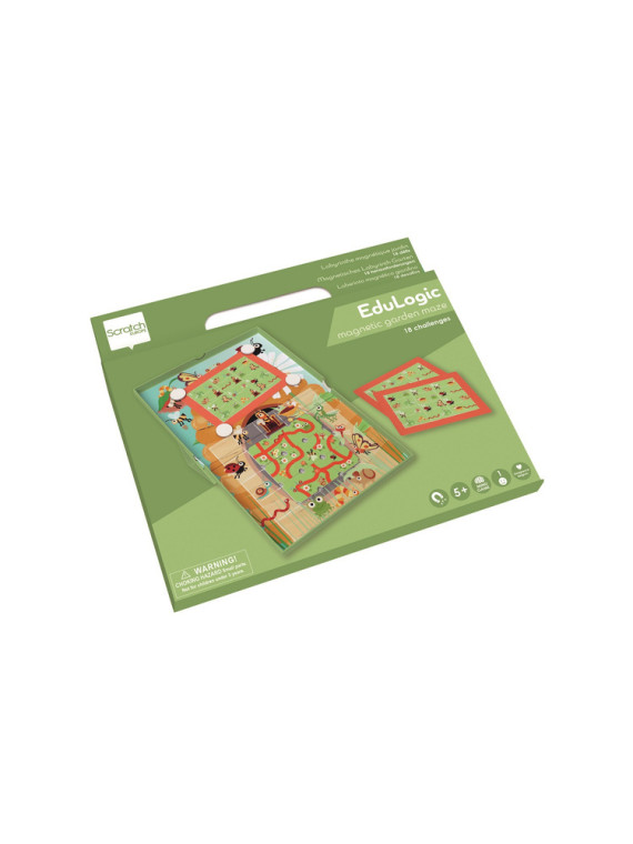 Scratch, magnetyczna układanka - 18 kart zadań Labirynt Ogród USZKODZONE OPAKOWANIE RABAT 10%