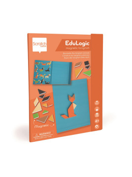 Scratch, magnetyczna układanka - kształty i kolory Tangram USZKODZONE OPAKOWANIE RABAT 10%
