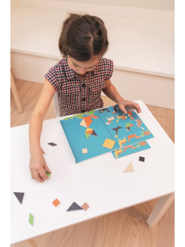 Scratch, magnetyczna układanka - kształty i kolory Tangram USZKODZONE OPAKOWANIE RABAT 10%