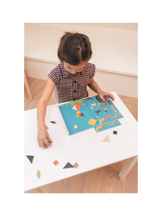 Scratch, magnetyczna układanka - kształty i kolory Tangram USZKODZONE OPAKOWANIE RABAT 10%