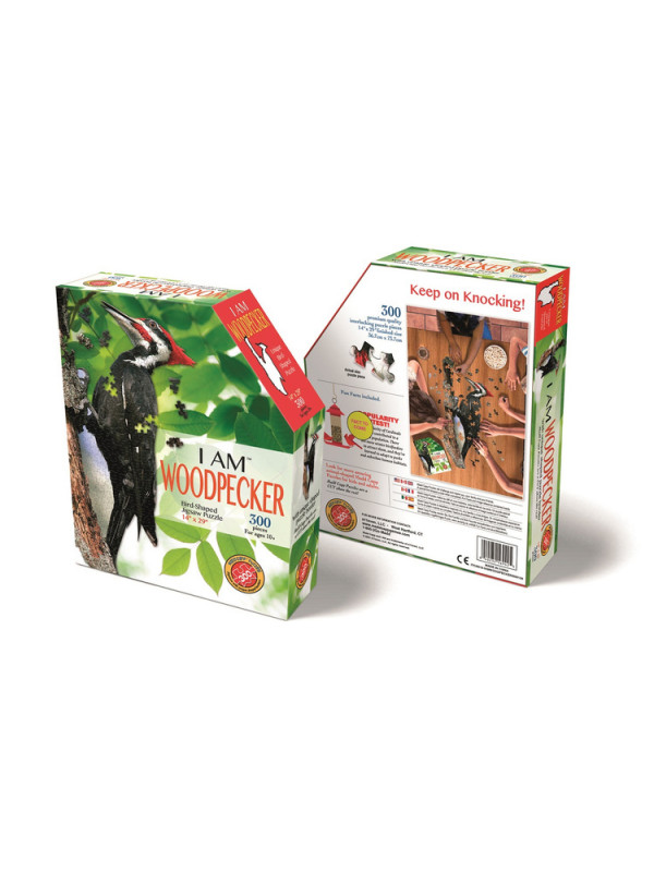 MADD CAPP,  Puzzle konturowe I AM - Dzięcioł 300 elem.