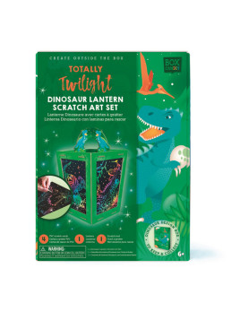 Zestaw Kreatywny Box Candiy Zdrapka Lampion Dino