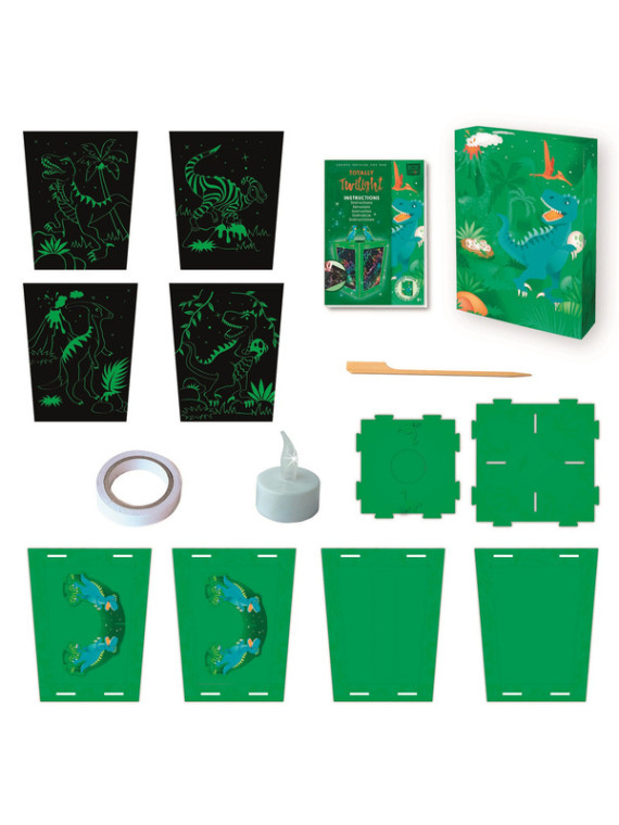 Zestaw Kreatywny Box Candiy Zdrapka Lampion Dino
