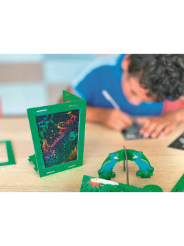 Zestaw Kreatywny Box Candiy Zdrapka Lampion Dino