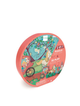 Scratch, Puzzle 2w1 -- 2D i 3D scenografia Księżniczka