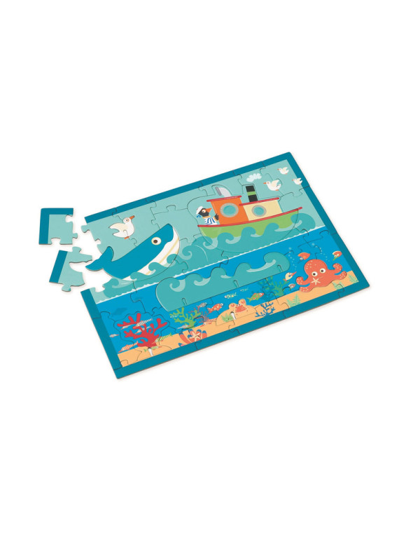 Scratch, Puzzle 2w1 -- 2D i 3D scenografia Ocean