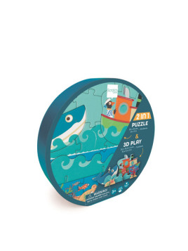 Scratch, Puzzle 2w1 -- 2D i 3D scenografia Ocean