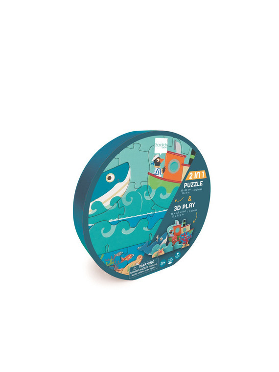 Scratch, Puzzle 2w1 -- 2D i 3D scenografia Ocean