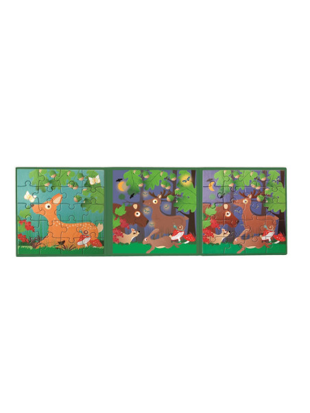 Puzzle Magnetyczne Książka Podróżna w Lesie