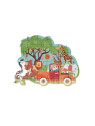 Scratch, Puzzle konturowe Safari 30 elem.