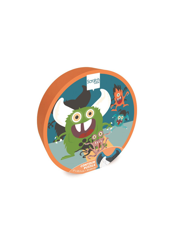Scratch, Puzzle konturowe Stworki 33 elem.