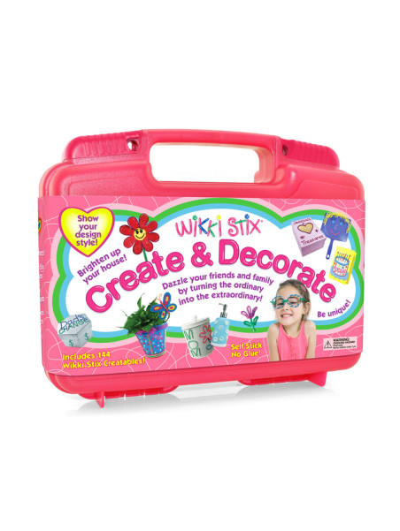 Woskowe sznureczki Wikki Stix - Różowa walizka XL 144 szt