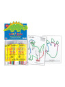 Woskowe sznureczki Wikki Stix - Zestaw PARTY DINO 12 x 12 szt