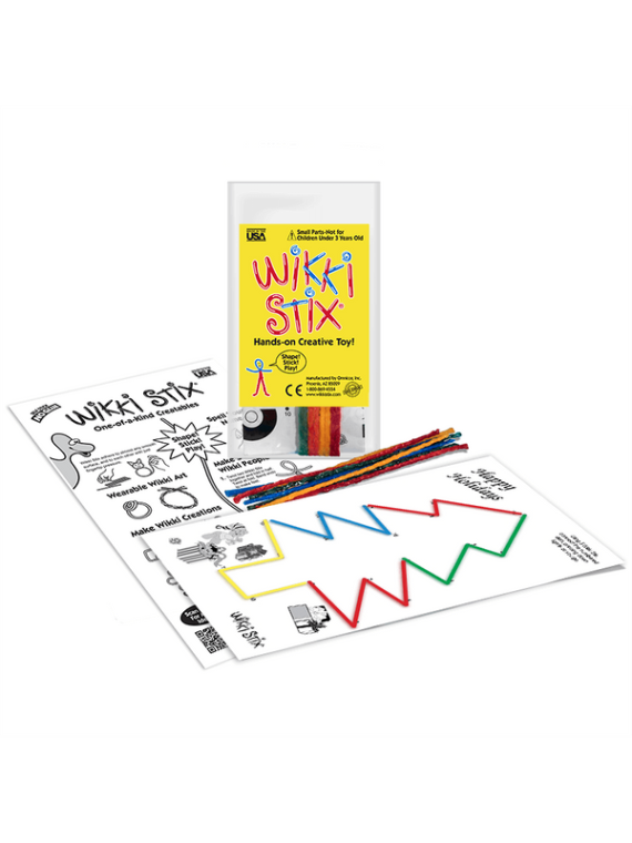 Woskowe sznureczki Wikki Stix - Zestaw Start - połącz kropki 8 szt