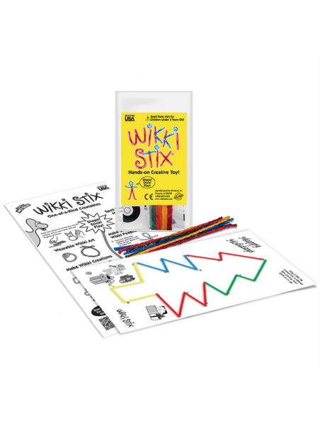Woskowe sznureczki Wikki Stix - Zestaw Start - połącz kropki 8 szt