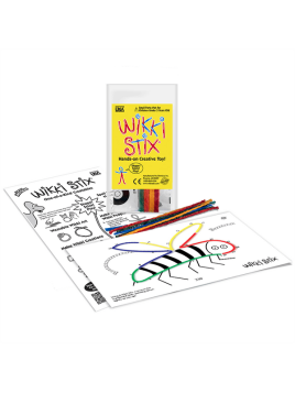 Woskowe sznureczki Wikki Stix - Zestaw Start - połącz kropki 8 szt