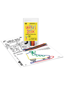 Woskowe sznureczki Wikki Stix - Zestaw Start - połącz kropki 8 szt