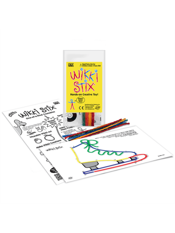 Woskowe sznureczki Wikki Stix - Zestaw Start - połącz kropki 8 szt