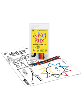 Woskowe sznureczki Wikki Stix - Zestaw Start - połącz kropki 8 szt