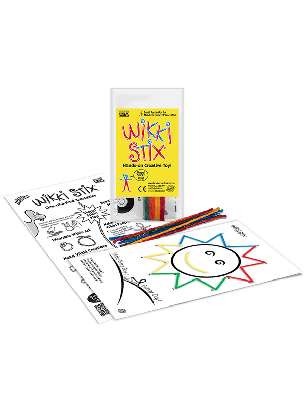 Woskowe sznureczki Wikki Stix - Zestaw Start - połącz kropki 8 szt