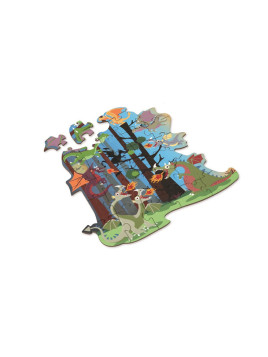 Puzzle Konturowe Scratch Smoki 29 Elementów