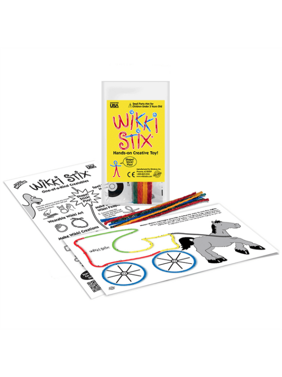 Woskowe sznureczki Wikki Stix - Zestaw Start - połącz kropki 8 szt