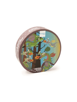 Puzzle Konturowe Scratch Smoki 29 Elementów