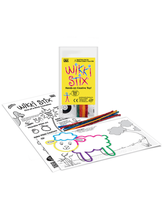 Woskowe sznureczki Wikki Stix - Zestaw Start - połącz kropki 8 szt