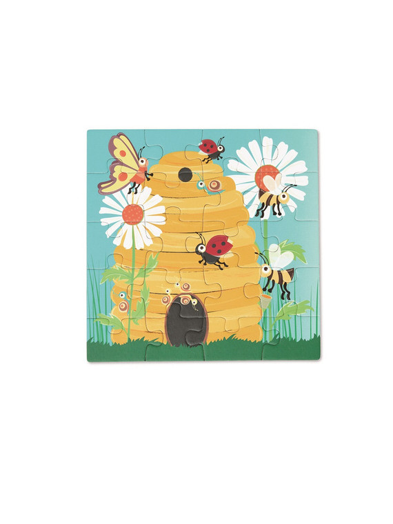 Scratch, Puzzle magnetyczne - książka podróżna W ogrodzie 2 obrazki 40 elem.