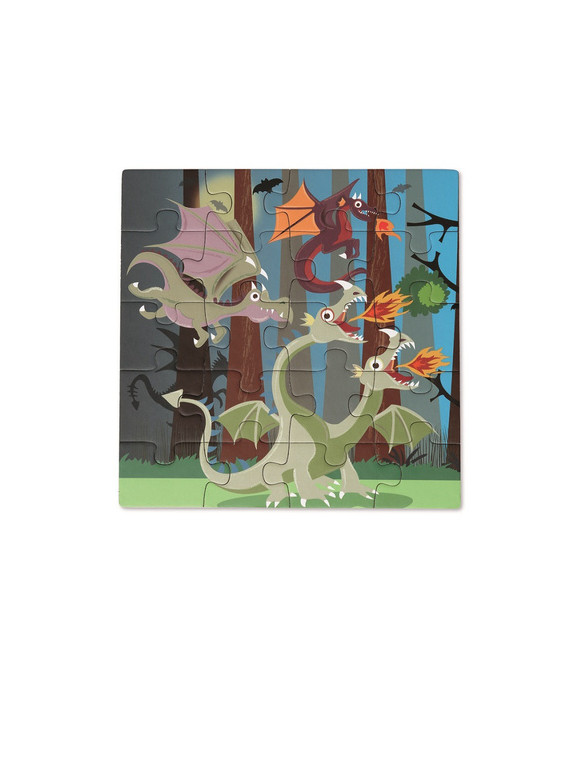 Scratch, Puzzle magnetyczne - książka podróżna Smoki 2 obrazki 40 elem.