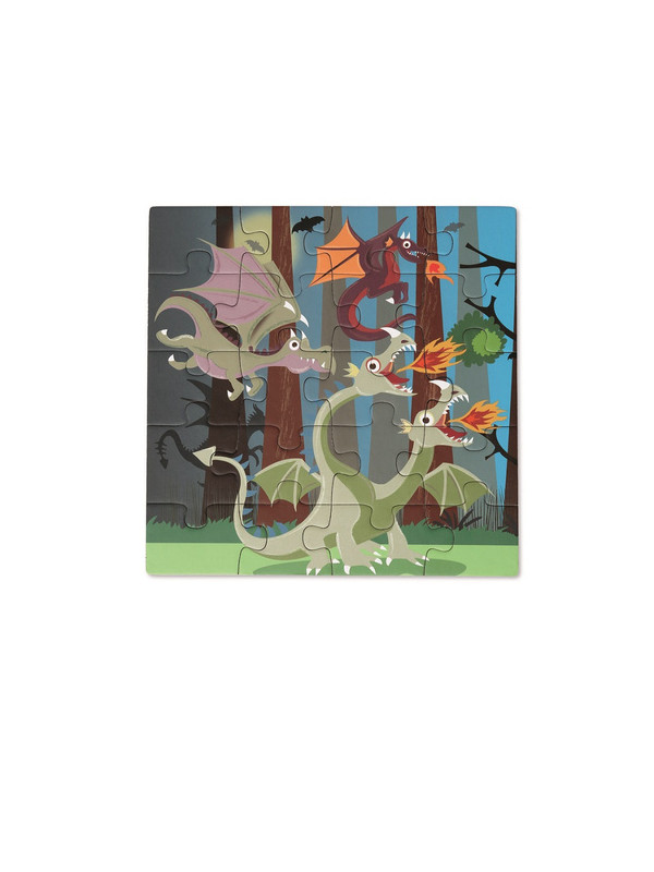 Scratch, Puzzle magnetyczne - książka podróżna Smoki 2 obrazki 40 elem.